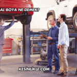 Arabada Lokal Boya Ne Demek?