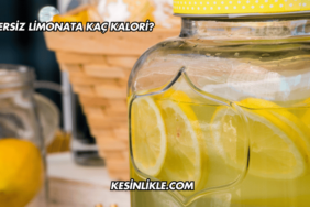 Şekersiz Limonata Kaç Kalori?