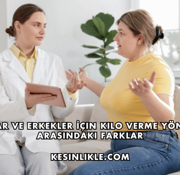 Kadınlar ve Erkekler İçin Kilo Verme Yöntemleri Arasındaki Farklar